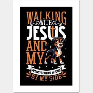 Jesus and dog - Transylvanian Hound Posters and Art